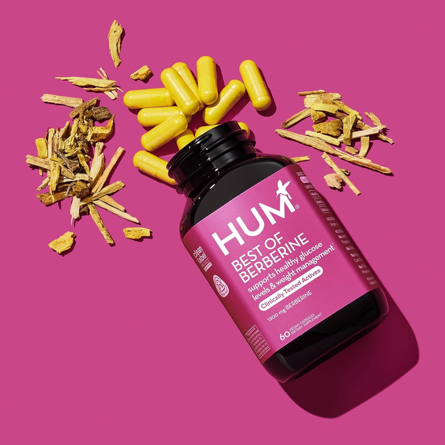 HUM Best of Berberine 60 Capsules | Clinically-Proven Metabolic Support