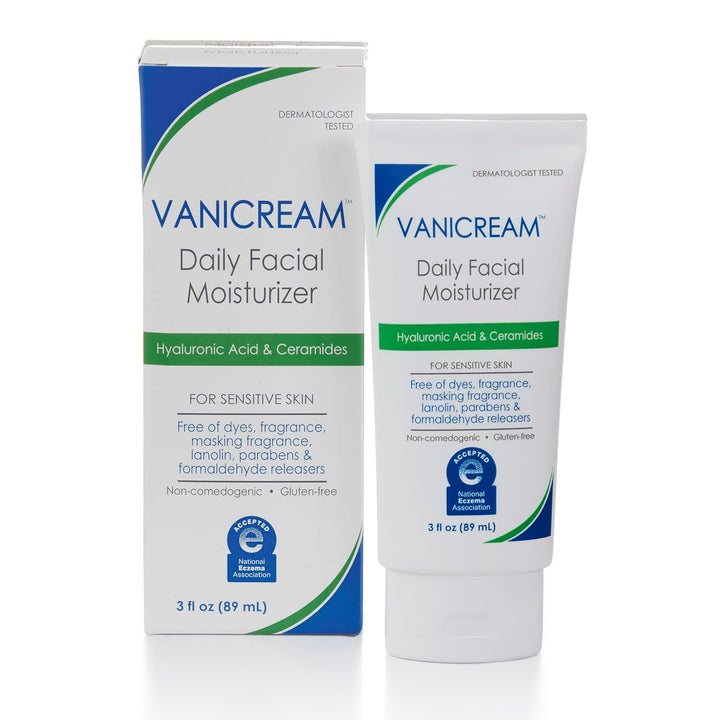 Vanicream Daily Facial Moisturizer 89ml | Lightweight Hydration for Sensitive Skin with Ceramides & Hyaluronic Acid