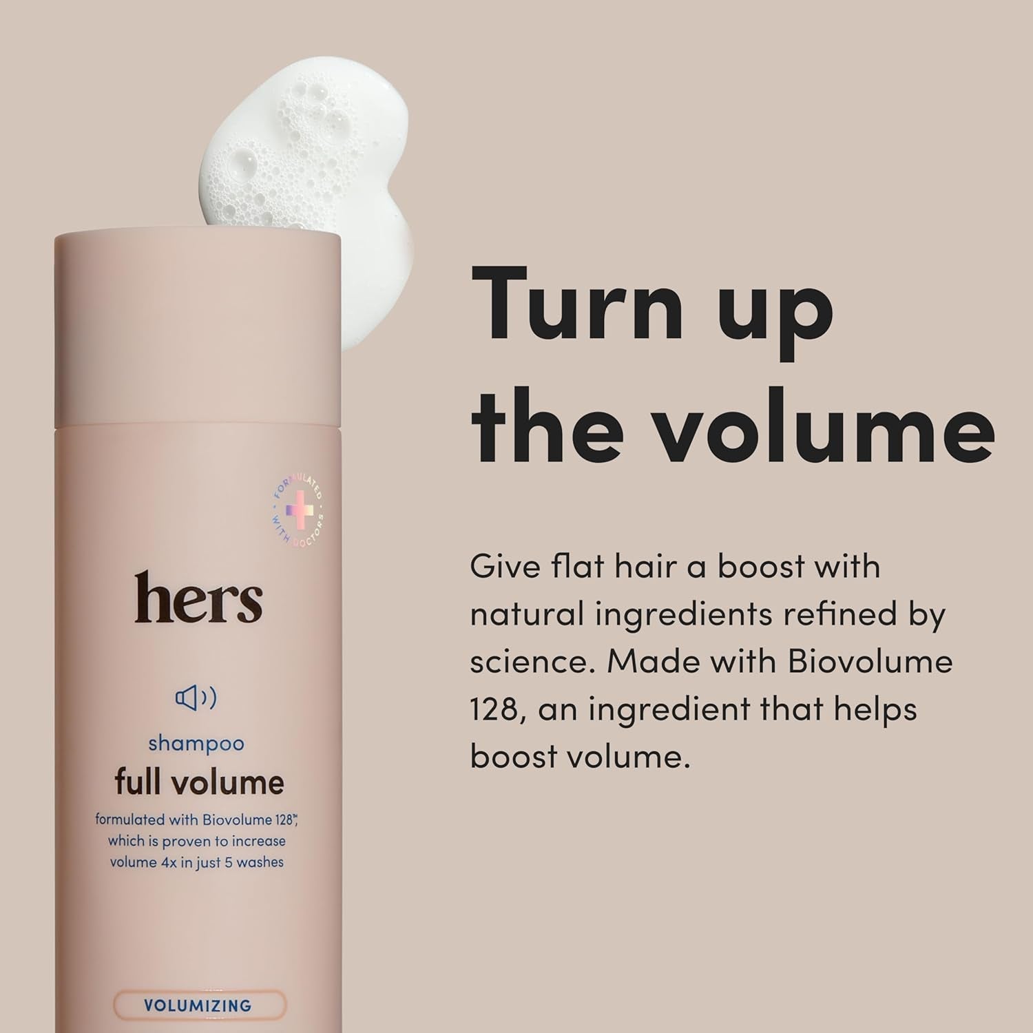 Hers Full Volume Shampoo 2-Pack | Root-Lifting Formula for Fine & Limp Hair