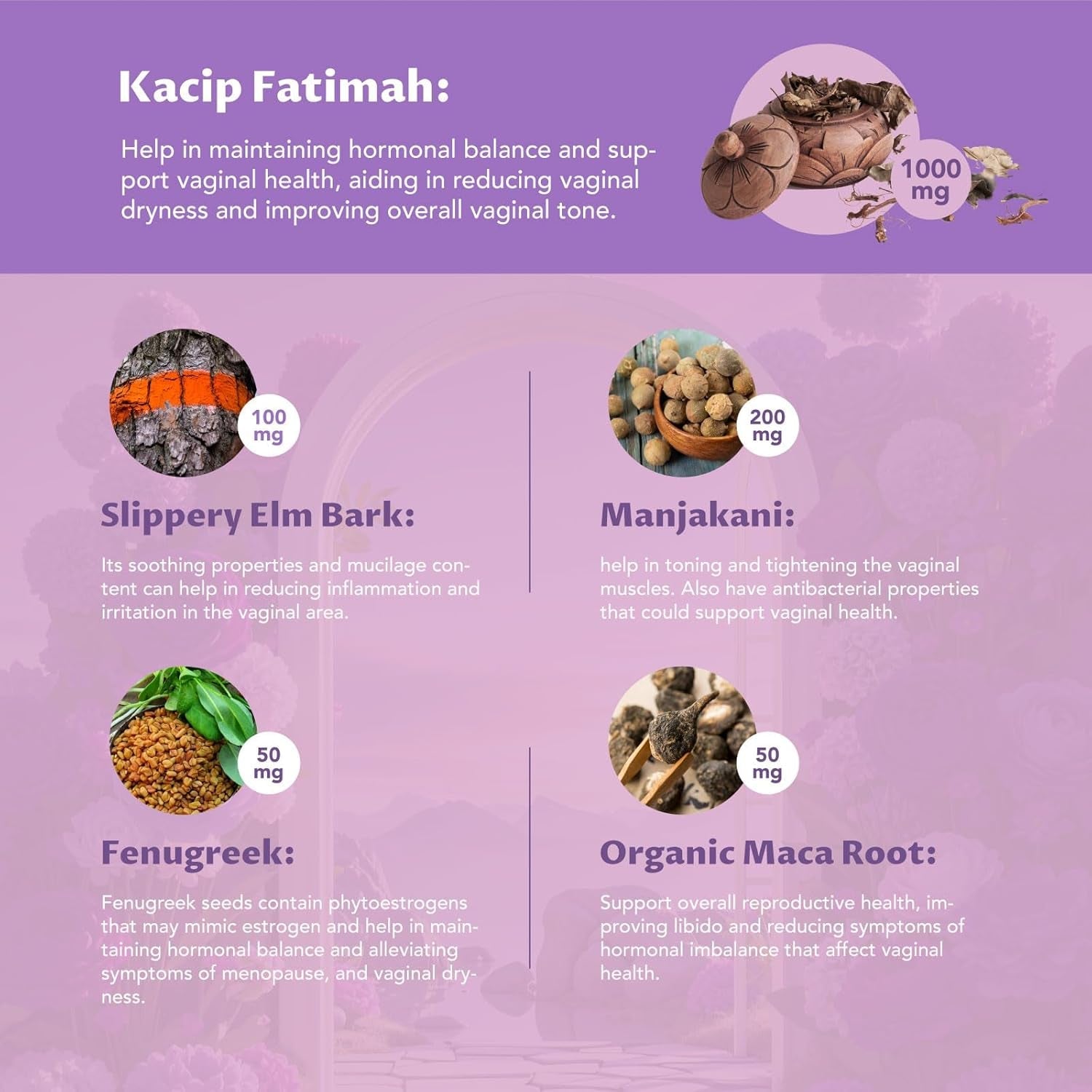 MEGNETA Vaginal Moisturizer  60 Capsules | Kacip Fatimah, Manjakani & Slippery Elm for Intimate Health & Moisture
