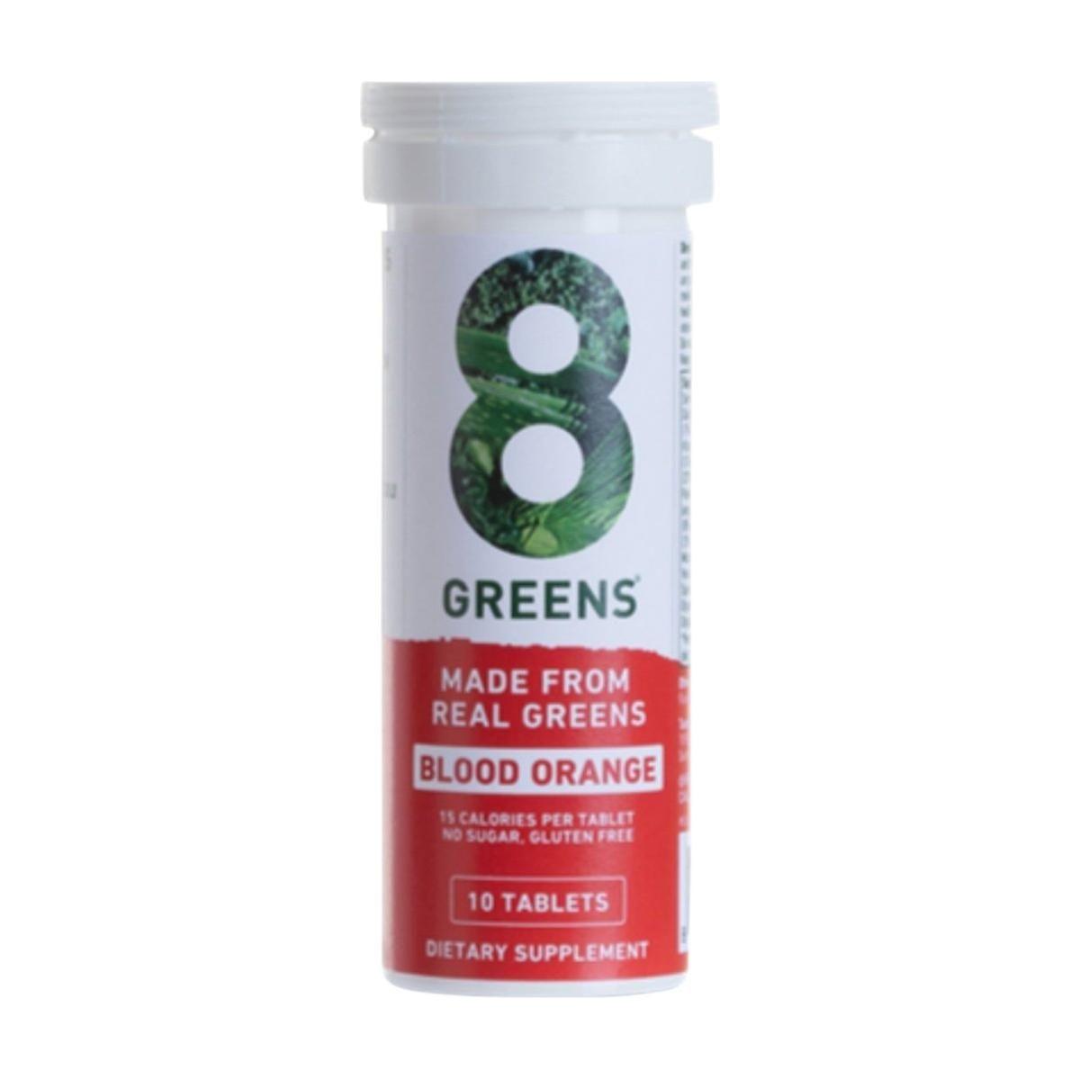 8Greens Effervescent Tablets Blood Orange (10 Count) | Refreshing Daily Greens for Energy, Immunity & Digestion