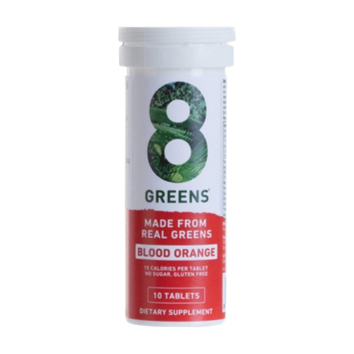 8Greens Effervescent Tablets Blood Orange (10 Count) | Refreshing Daily Greens for Energy, Immunity & Digestion