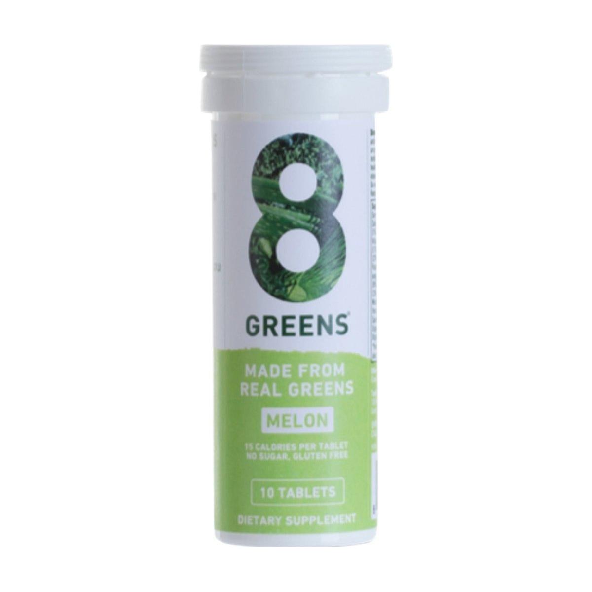 8Greens Effervescent Tablets Melon (10 Count) | Delicious Daily Greens for Energy, Immunity & Digestion