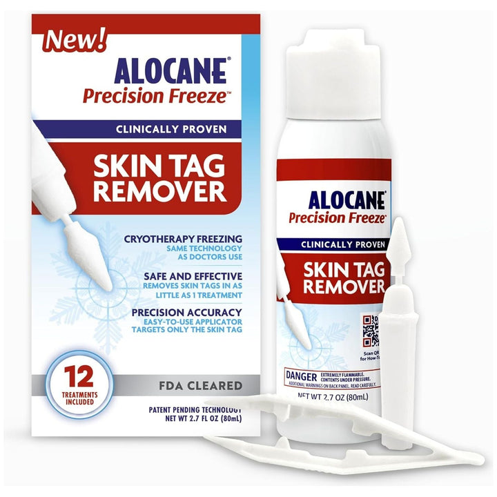 ALOCANE Precision Freeze Skin Tag Remover 80ml | FDA-Cleared Cryotherapy for Safe At-Home Skin Tag Removal