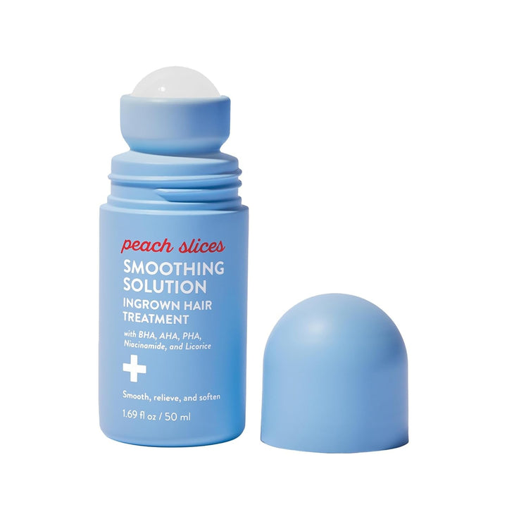 Peach Slices Smoothing Solution Ingrown Hair Treatment 50ml | Clear Bumps, Soothe Redness & Brighten Dark Spots