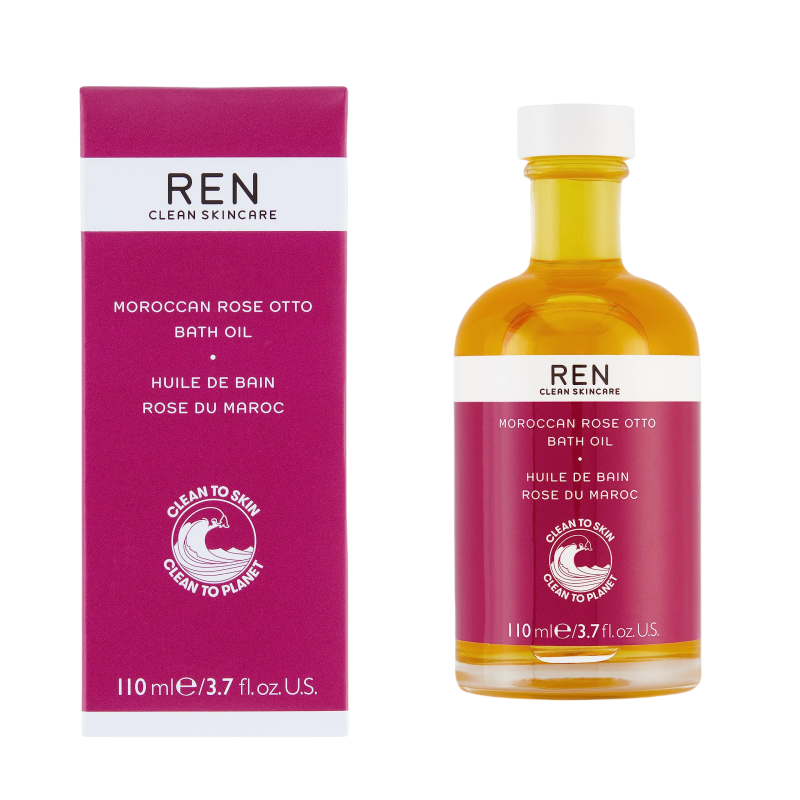 REN Moroccan Rose Otto Bath Oil 110ml Luxurious Moisture • Calming Aromatherapy • Spa-Like Relaxation REN Clean Skincare