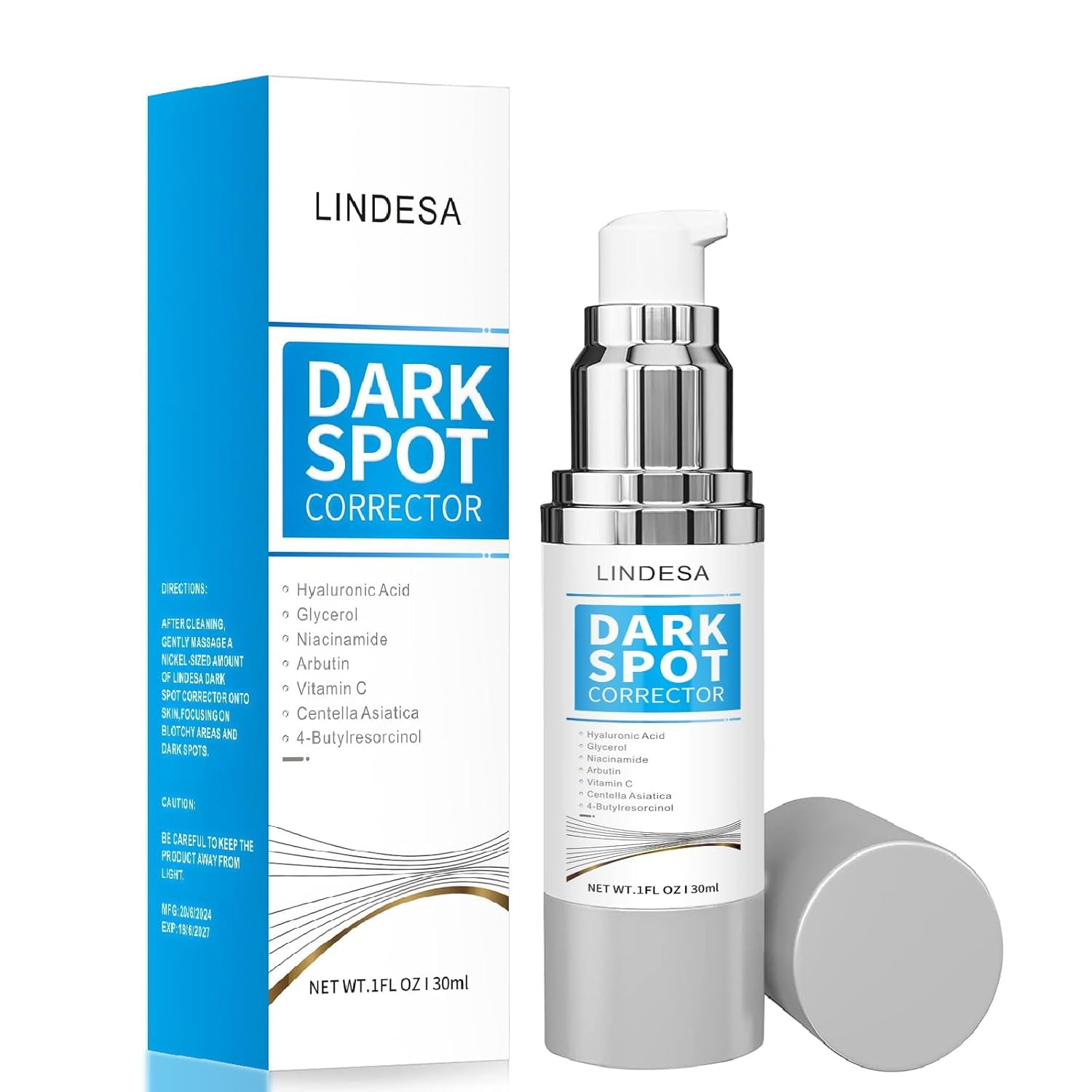 Lindesa Dark Spot Corrector – 30 ml | Advanced Serum for Hyperpigmentation, Melasma, Sun Spots & Uneven Skin Tone