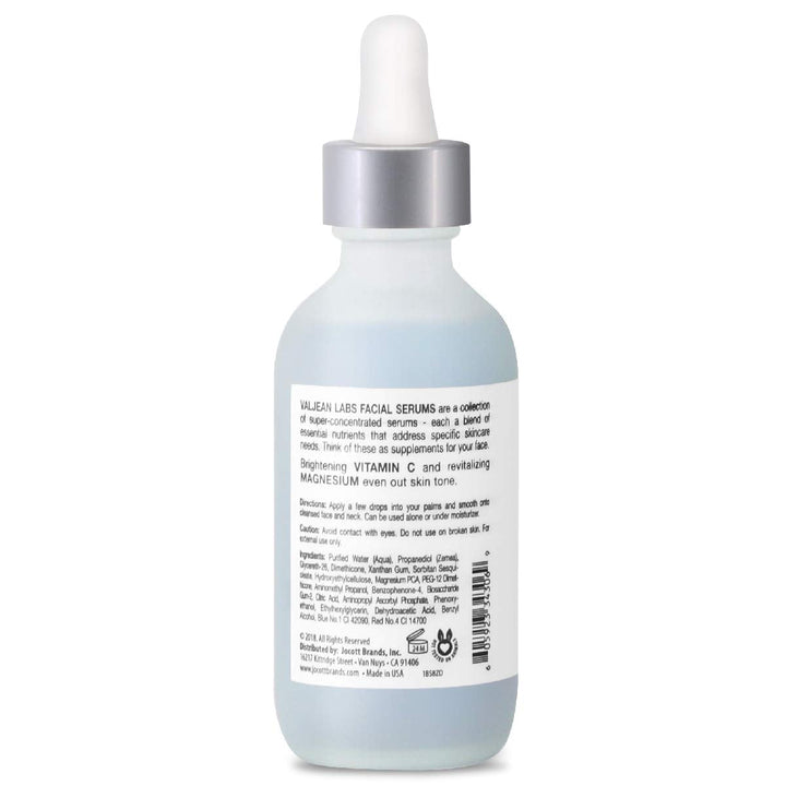 Valjean Labs Glow Facial Serum – 54ml | Brightening & Anti-Aging with Vitamin C & Magnesium