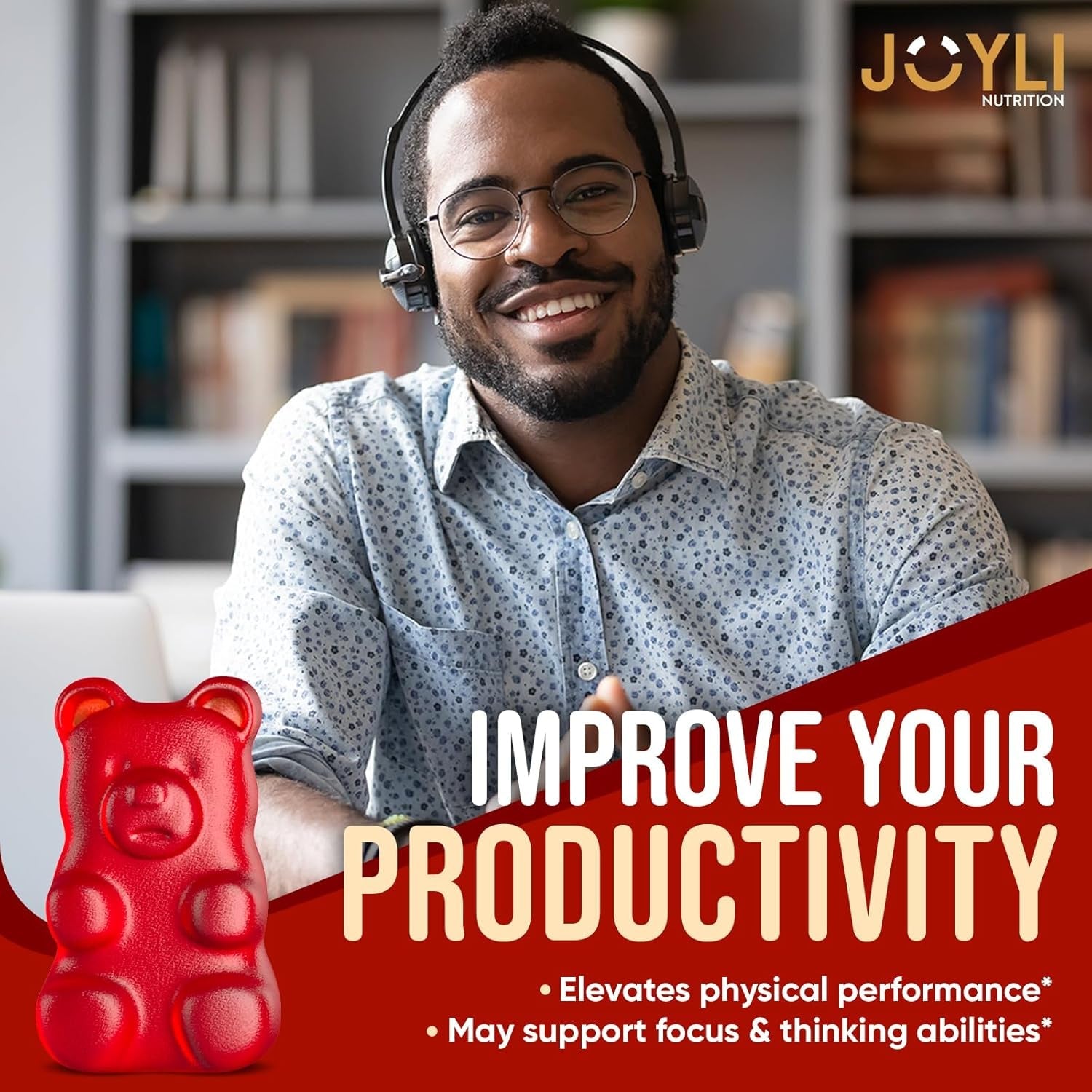 JOYLI Nutrition Ashwagandha Gummies 60 Gummies | Natural Stress Relief & Sleep Support