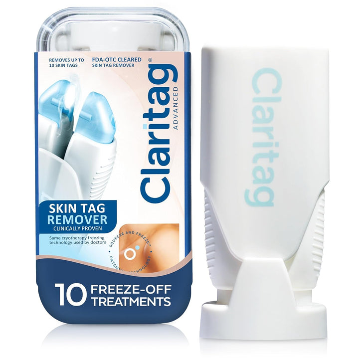 CLARITAG Advanced Skin Tag Remover - 10 Freeze-Off Treatments | FDA-Cleared At-Home Device for Safe, Painless Tag Removal
