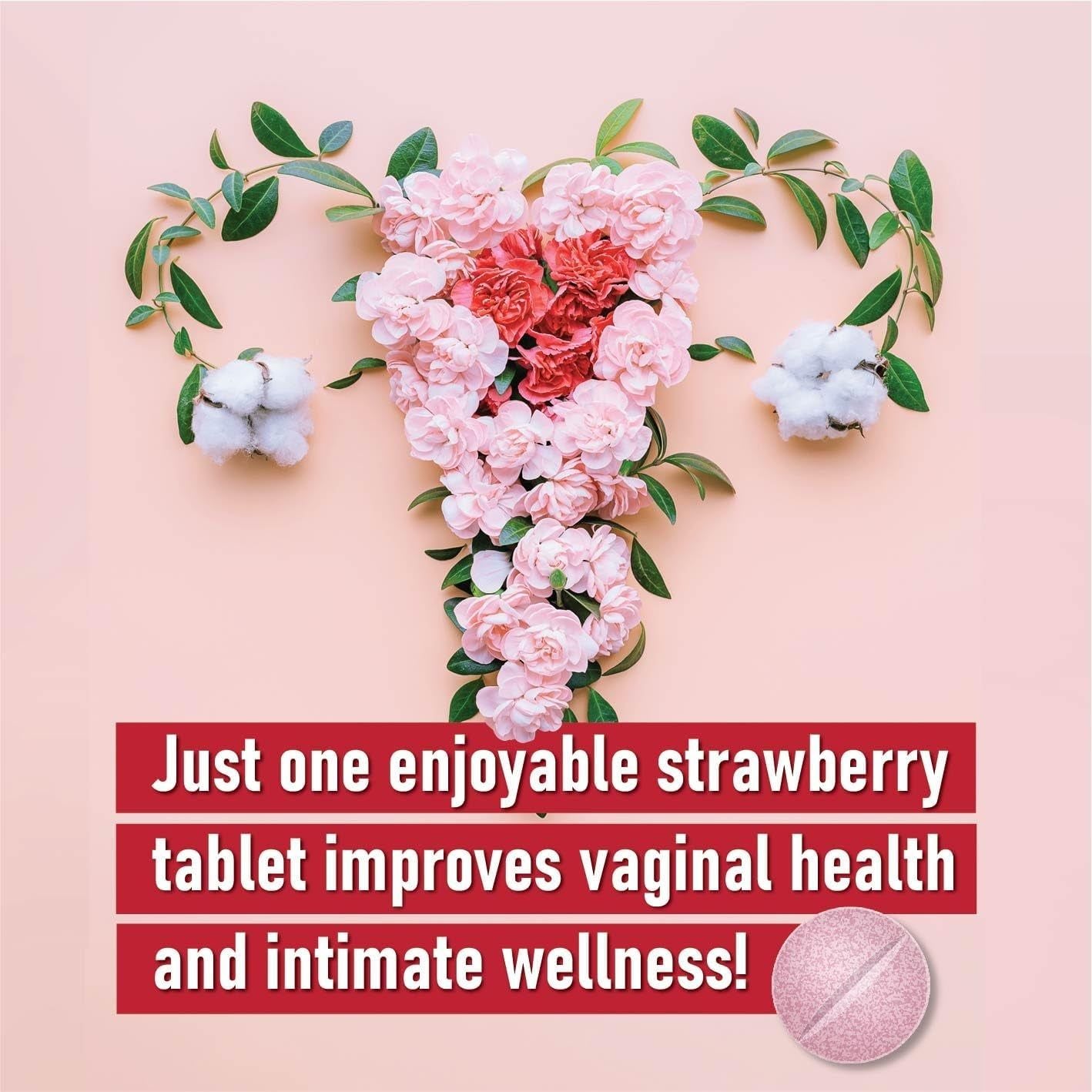Probiotiv Vaginal Odor Flora - 30 Chewable Tablets | pH Balance & Feminine Health
