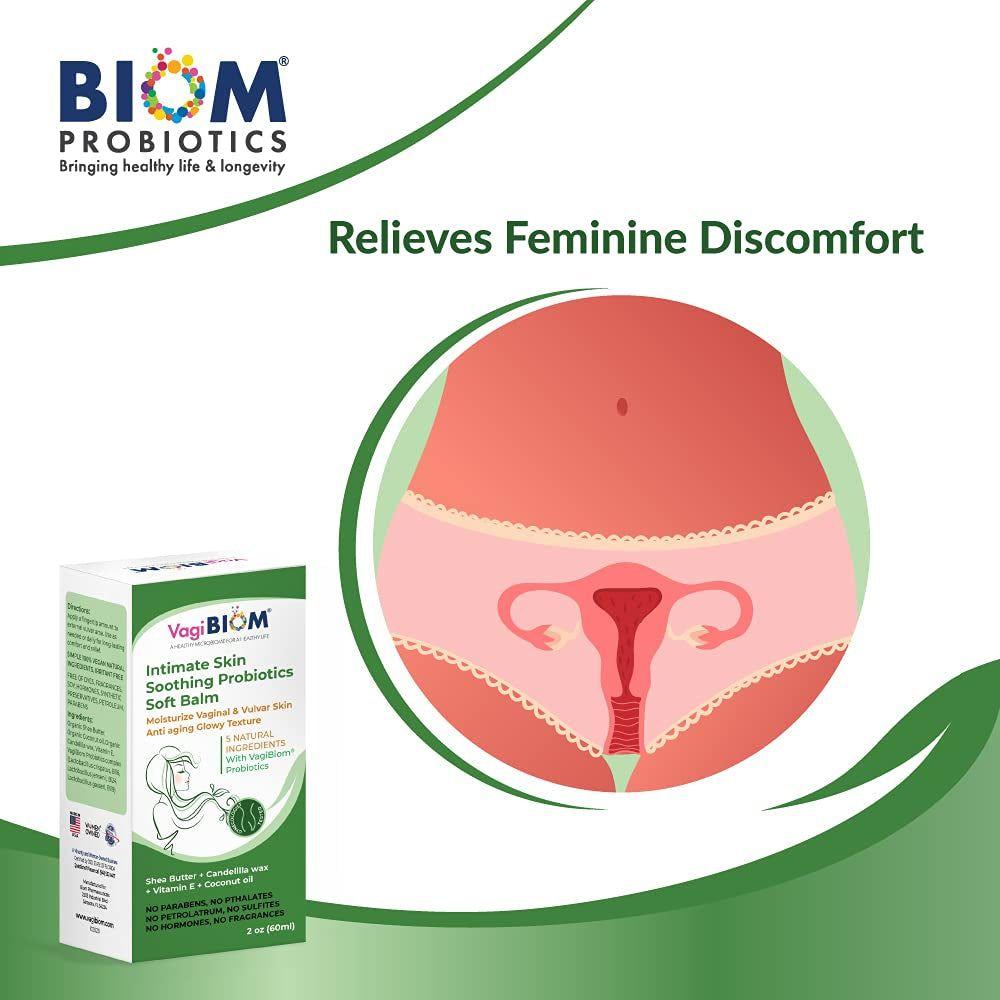 VagiBiom Intimate Skin Soothing Probiotics Soft Balm - 60ml | Nourishing Relief for Feminine Comfort