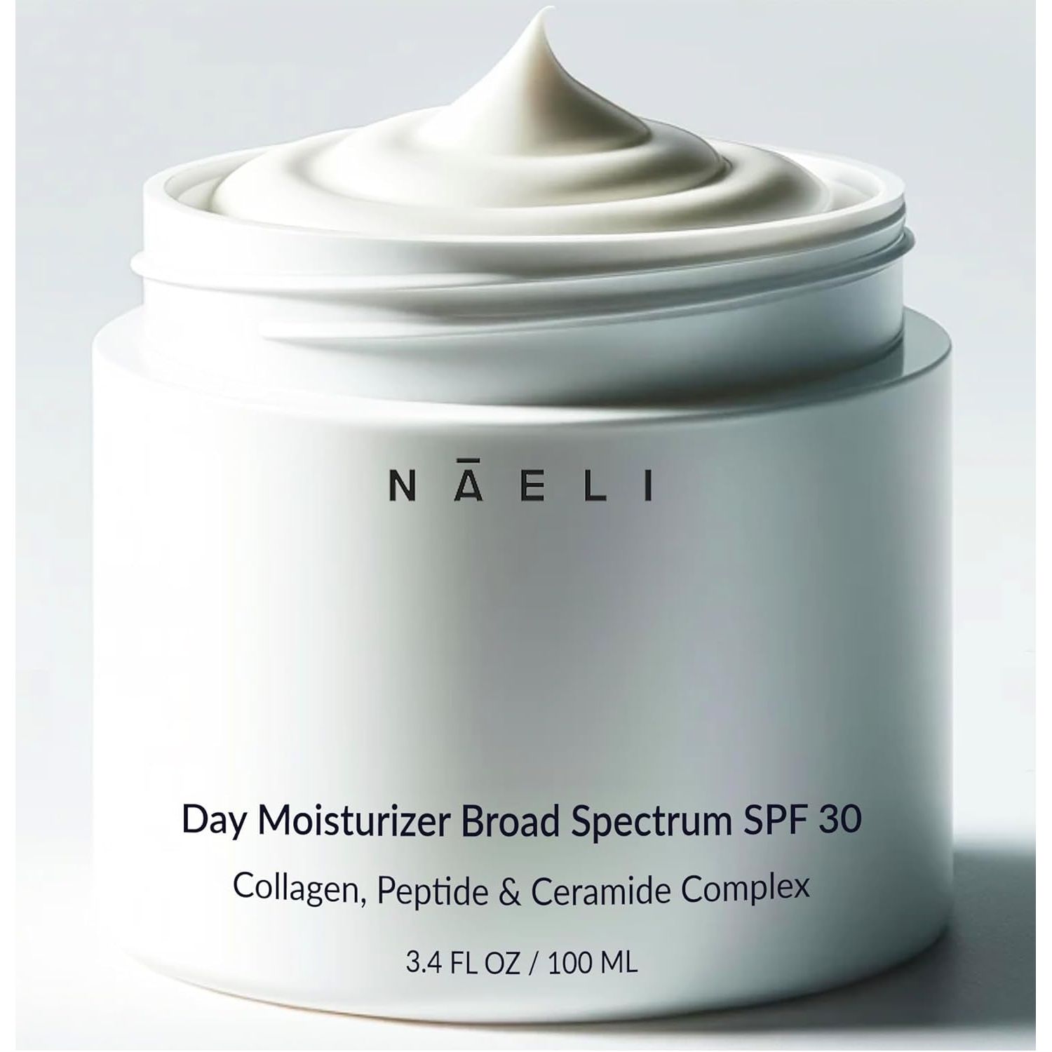 NAELI Day Moisturizer Broad Spectrum SPF 30 – 100ml | Anti-Aging Hydration with Peptides, Ceramides & UVA/UVB Protection