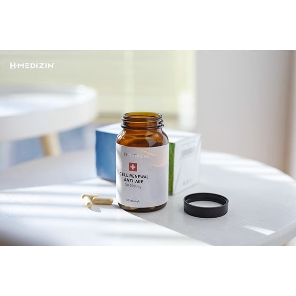 H-MEDIZIN Cell Renewal Mitochondrial Nutrients - 60 Capsules | Swiss Medical-Grade Sheep Placenta for Anti-Aging & Cell Regeneration
