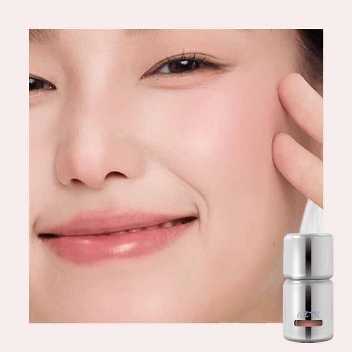 AZTK Jeello Color Liquid Blush, 0.16 fl.oz. Natural Pink Flush for Fair to Light Skin AZTK