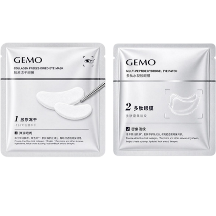 GEMO Multi-Peptide Hydrogel Eye Patch+Collagen Freeze-Dried Eye Mask