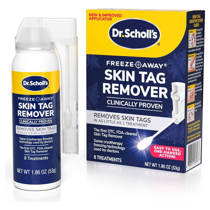 Dr. Scholl's Freeze Away Skin Tag Remover  8 Cryo Treatments, 53g | The FDA-Cleared At-Home Solution for Professional-Grade Skin Tag Removal