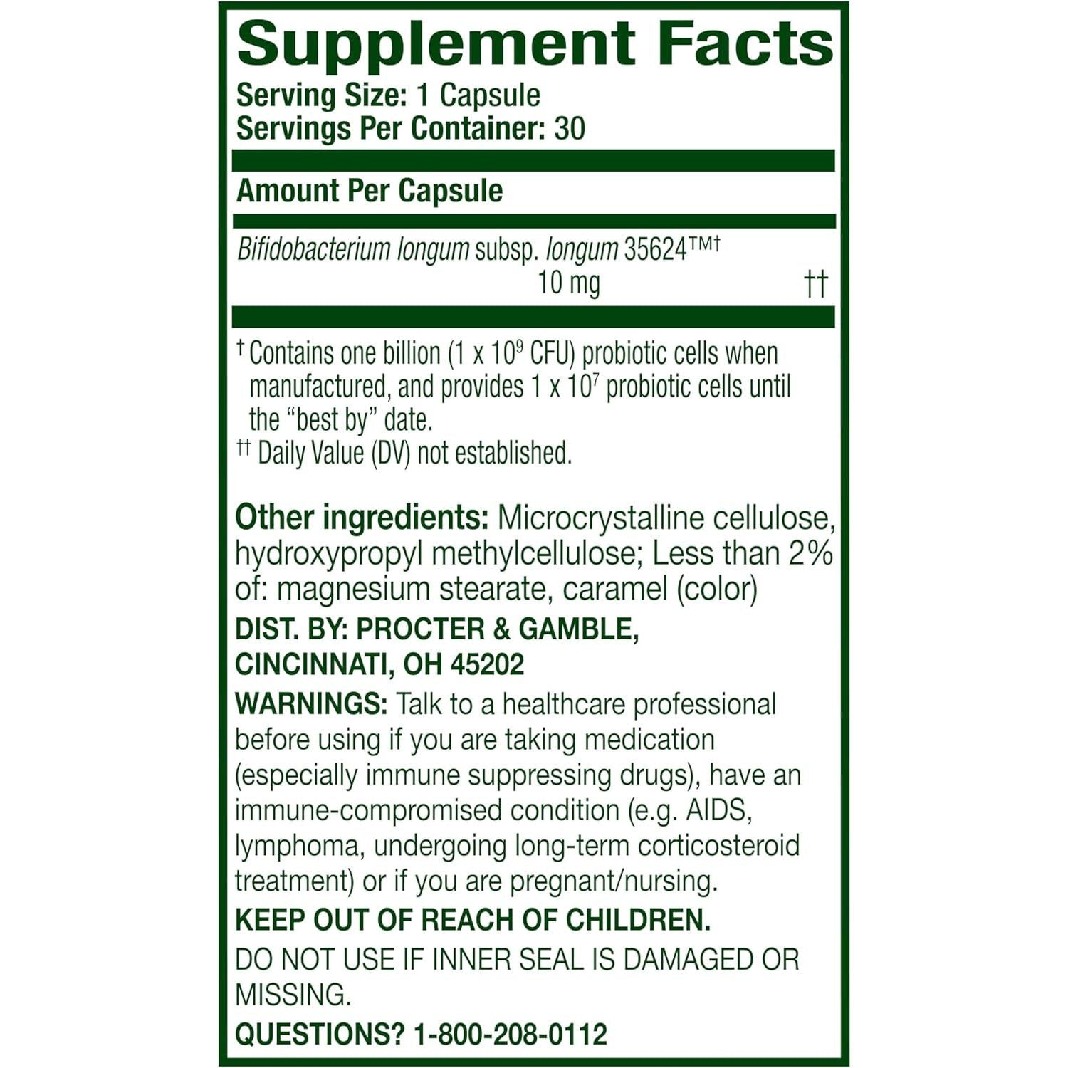 Align Probiotic 24/7 Digestive Support - 30 Capsules | Doctor-Recommended for Gut Health