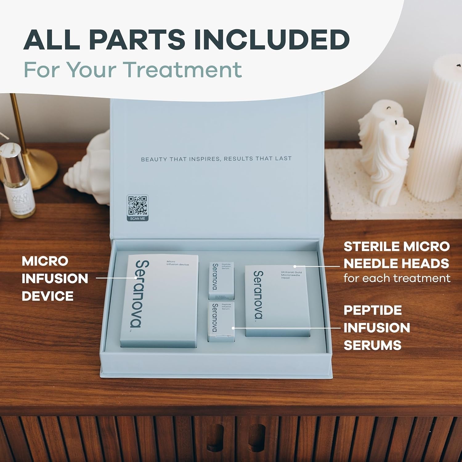 Seranova MicroNeedling Infusion Kit (1-month supply) – At-Home Skin Renewal System | Collagen Boost & Hydration