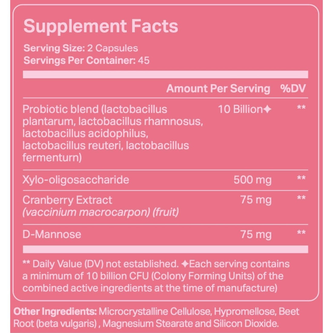 Trigg Vaginal Probiotics – 90 Capsules | Daily Feminine Health, pH & Odor Balance with Cranberry & D-Mannose