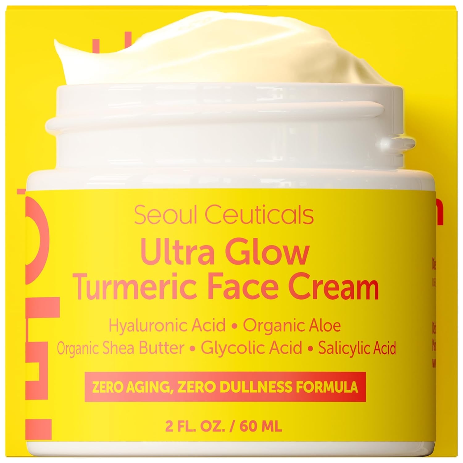 SeoulCeuticals Ultra Glow Turmeric Face Cream – 60ml | The Multi-Action Brightening &  Resurfacing Cream for Dull Ageing Skin