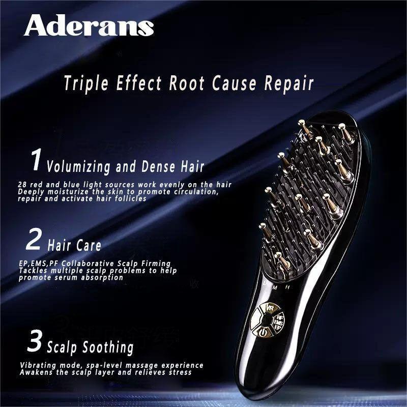 Aderans LED Light Wave Charm Hair Comb | Advanced Scalp & Hair Rejuvenation