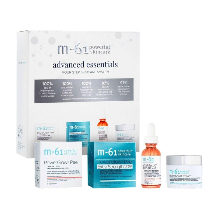 M-61 Advanced Essentials Four Step Skincare System | Clinically Proven Glow-Boosting Regimen