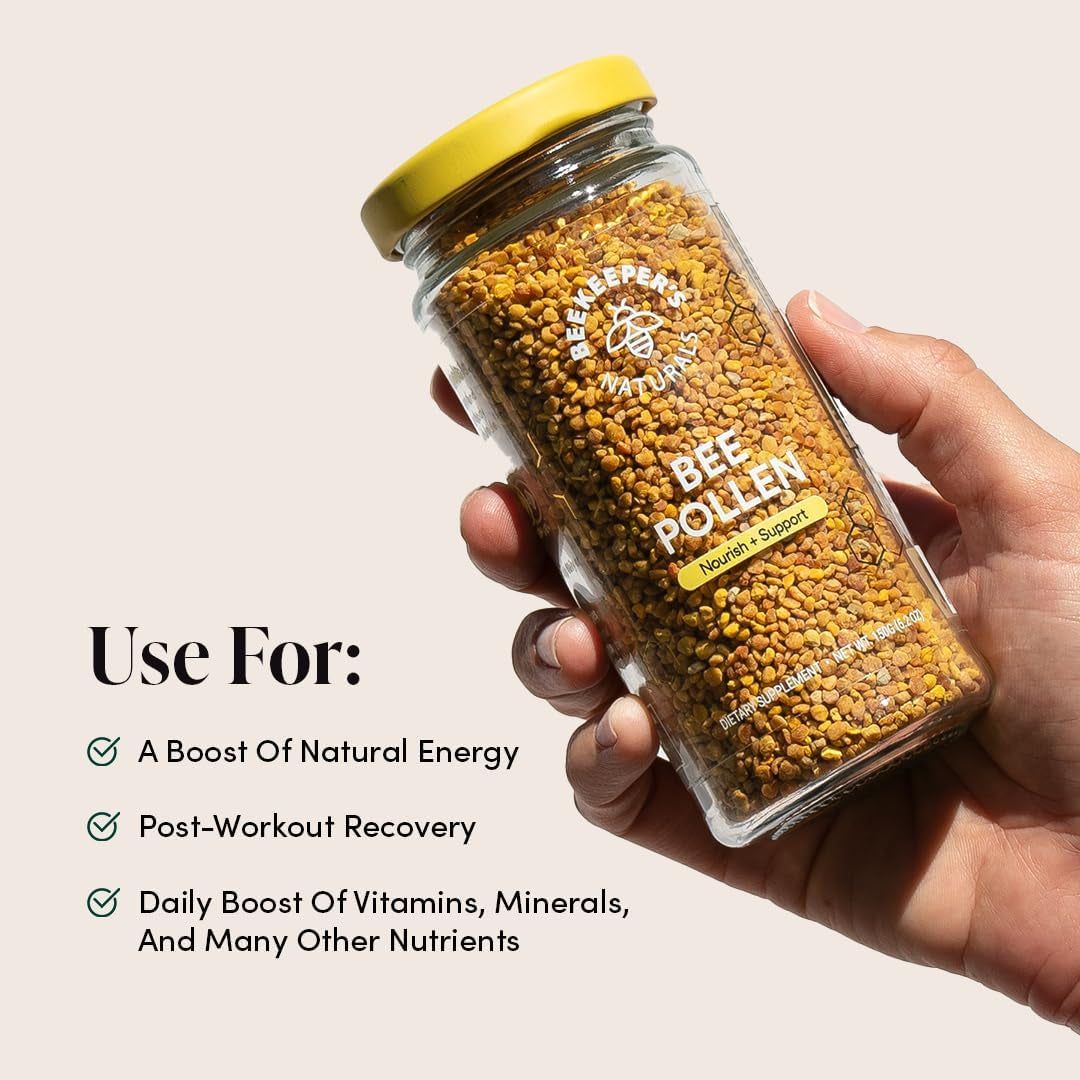 Beekeeper's Naturals Bee Pollen - 150g | Nature’s Multivitamin for Energy & Recovery