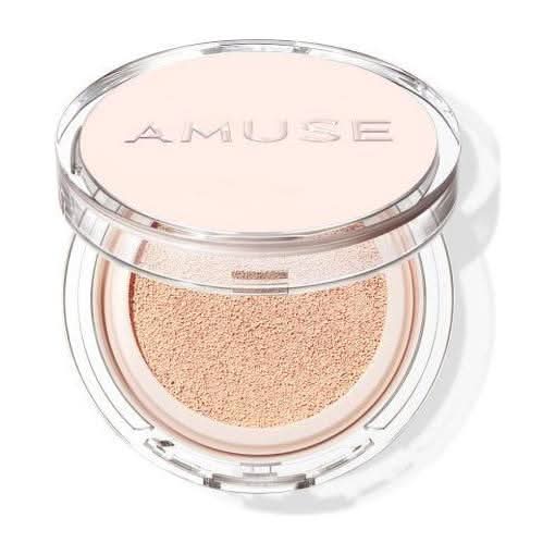 AMUSE Skin Tune Vegan Cover Cushion SPF45 PA++ 15g (3 Colors) | Fragrance-Free Lightweight Coverage
