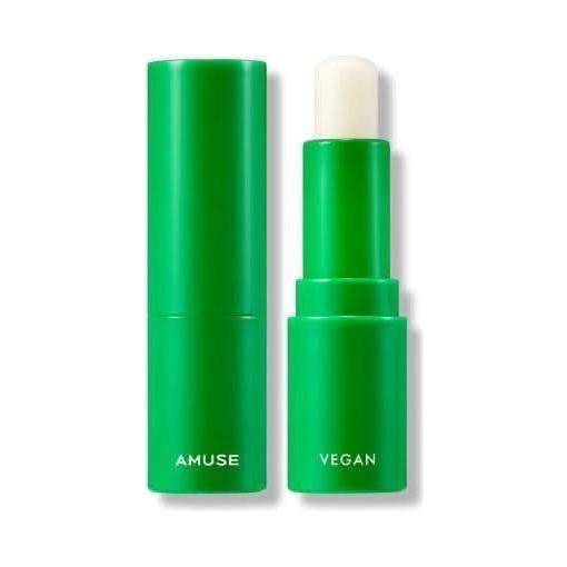 AMUSE Vegan Green Lip Balm 3.5g (2 Colors) | Hydrating & Eco-Friendly Lip Care