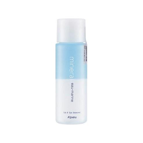 A'pieu Mineral Lip & Eye Remover Eau-Marine - 100ml ¨C Waterproof Makeup Remover with Refreshing Marine Scent A'pieu