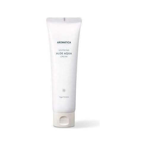 AROMATICA Soothing Aloe Aqua Cream 150ml | Ultra-Hydrating Vegan Moisturiser for Sensitive Skin AROMATICA