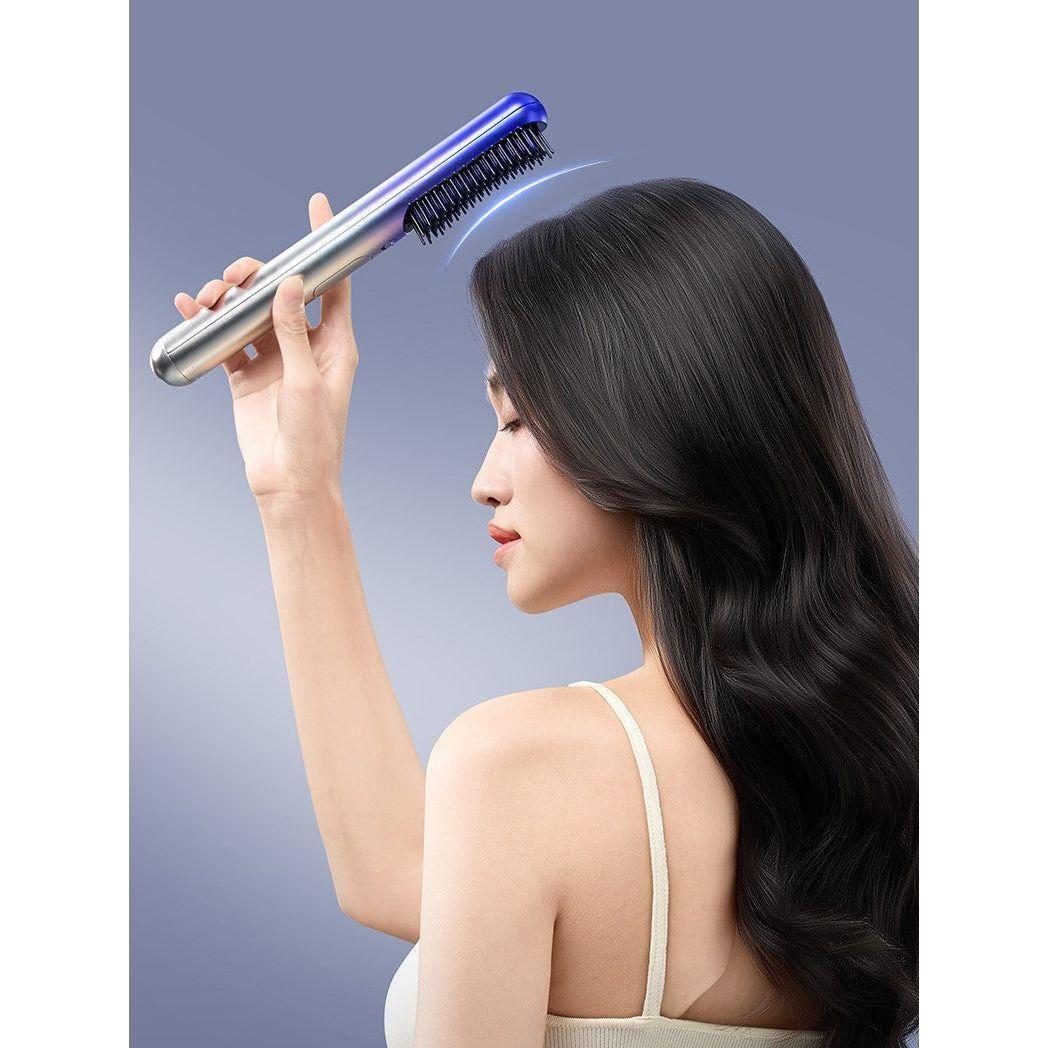 ASHMORE Platinum Negative Ion Hair Straightening Comb | 6-in-1 Volumising, Smoothing & Anti-Frizz Hair Tool