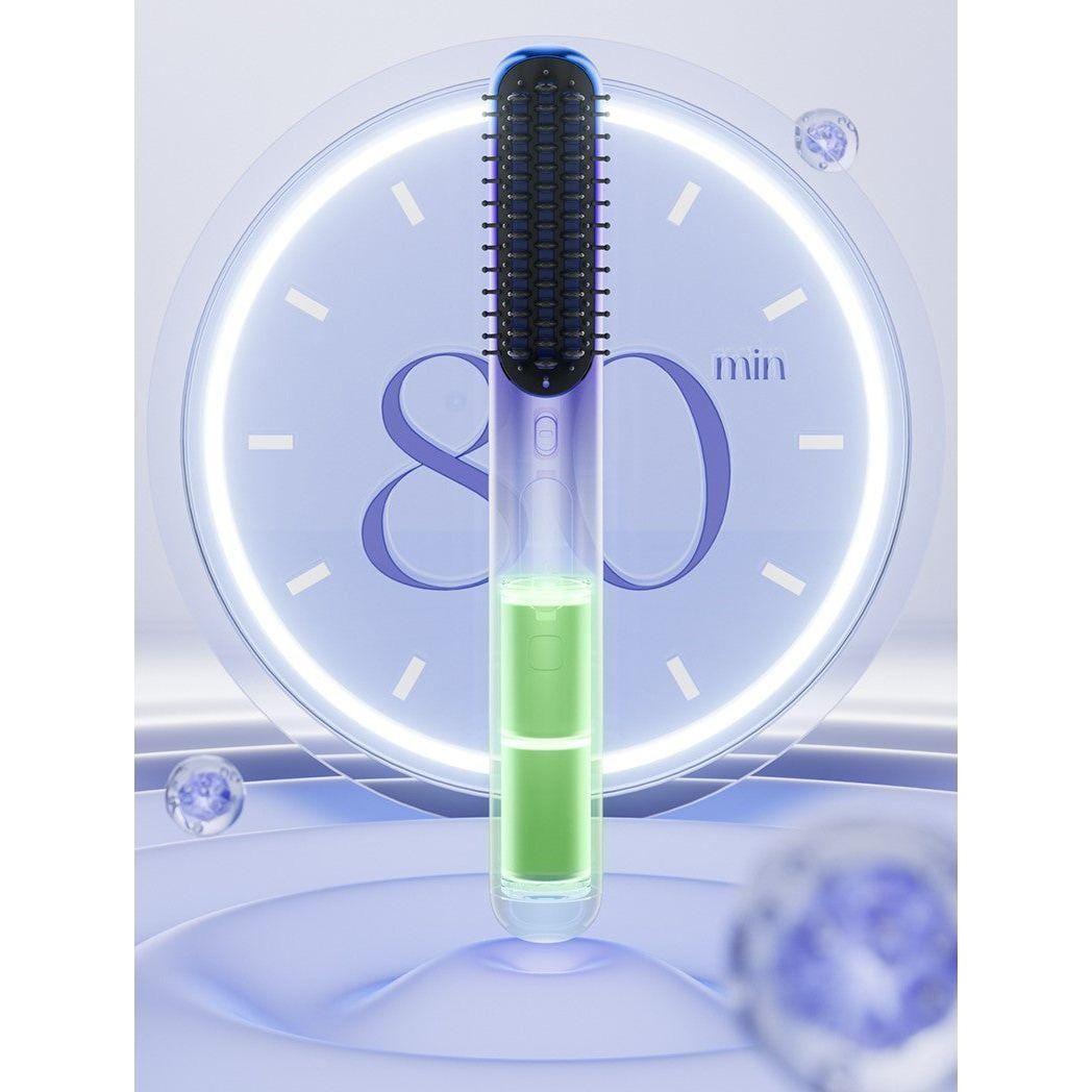 ASHMORE Platinum Negative Ion Hair Straightening Comb | 6-in-1 Volumising, Smoothing & Anti-Frizz Hair Tool