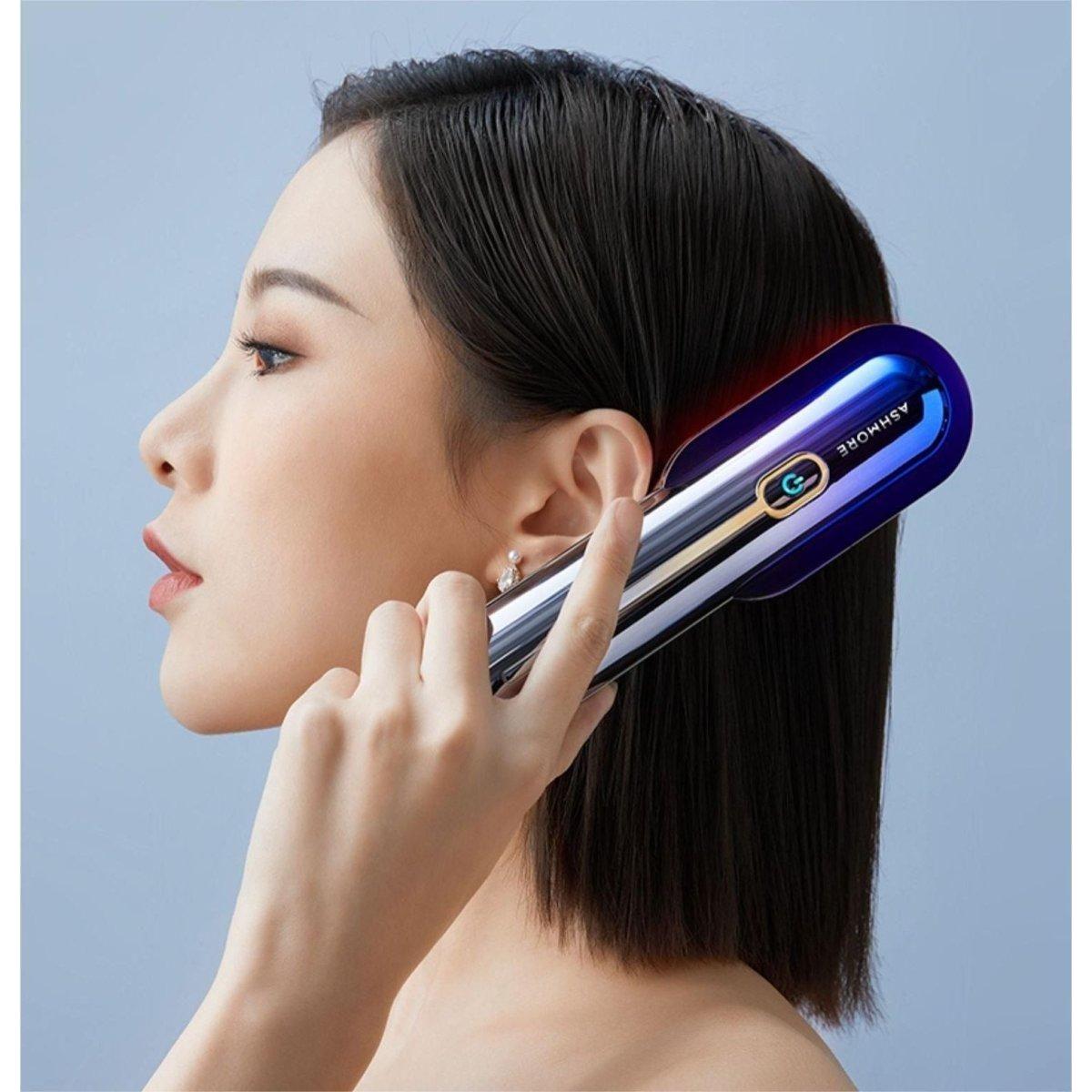 ASHMORE Red Light RF Hair Health Comb | Advanced Scalp Therapy & Hair Growth Support