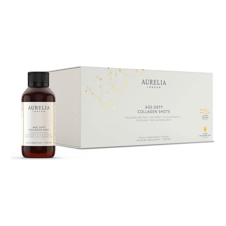 Aurelia London Age-Defy Collagen Shots 10-Day Supply | Clinically Proven Liquid Collagen Aurelia London