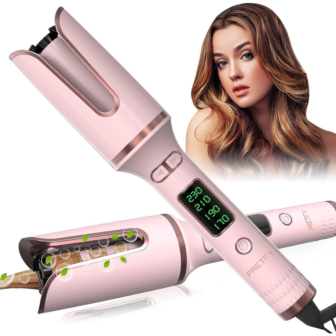 Janelove Intelligent Automatic Hair Curler | Magnetic Induction Motor for Effortless, Salon-Quality Curls