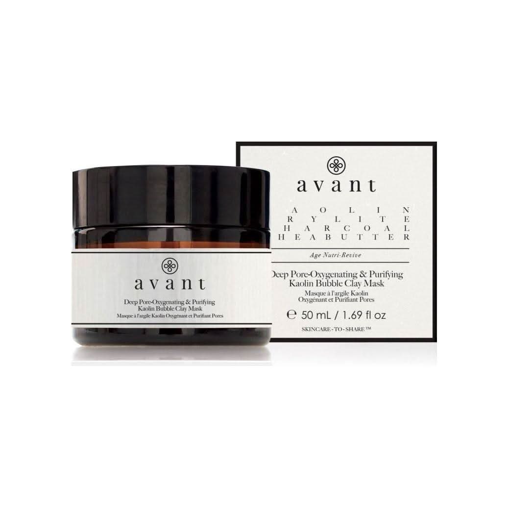 Avant Skincare Deep Pore Oxygenating & Purifying Kaolin Bubble Clay Mask 50ml | Detoxifying & Clarifying Clay Mask Avant Skincare