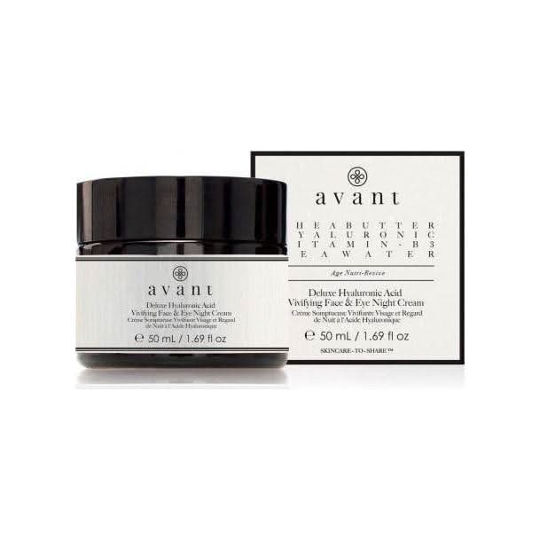 Avant Skincare Deluxe Hyaluronic Acid Vivifying Face & Eye Night Cream- 50ml Avant Skincare