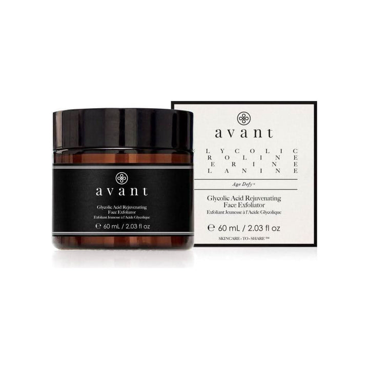 Avant Skincare Glycolic Acid Rejuvenating Face Exfoliator 60ml | Brightening & Smoothing Facial Polish Avant Skincare