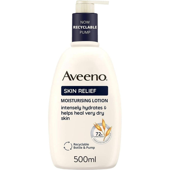 Aveeno Skin Relief Moisturising Lotion 500ml | Soothe & Hydrate Very Dry, Irritable Skin
