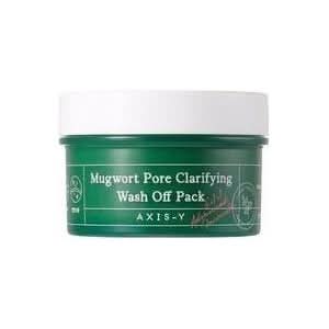 AXIS-Y Mugwort Pore Clarifying Wash Off Pack 100ml | Detoxifying & Soothing Clay Mask