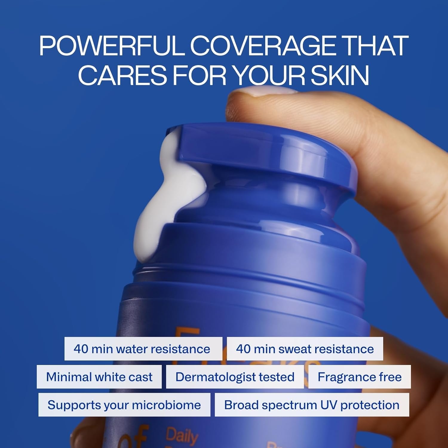 Freaks of Nature Daily Defender Sunscreen SPF 30 50ml | Fragrance-Free Mineral SPF with Squalane & Vegan Silk