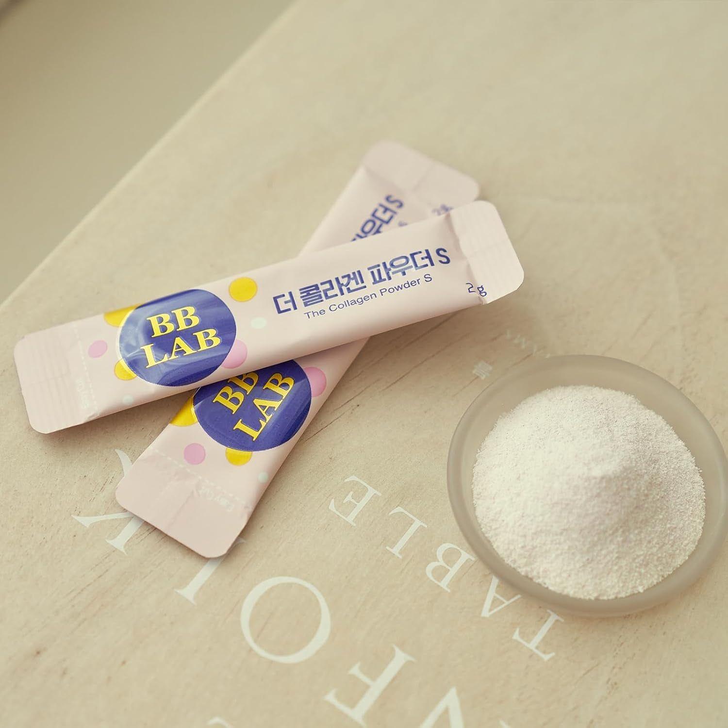 BB LAB The Collagen Powder S Plus - Grapefruit Flavor (30 Sticks) | Halal-Certified, Low-Molecular Marine Collagen for Radiant Skin