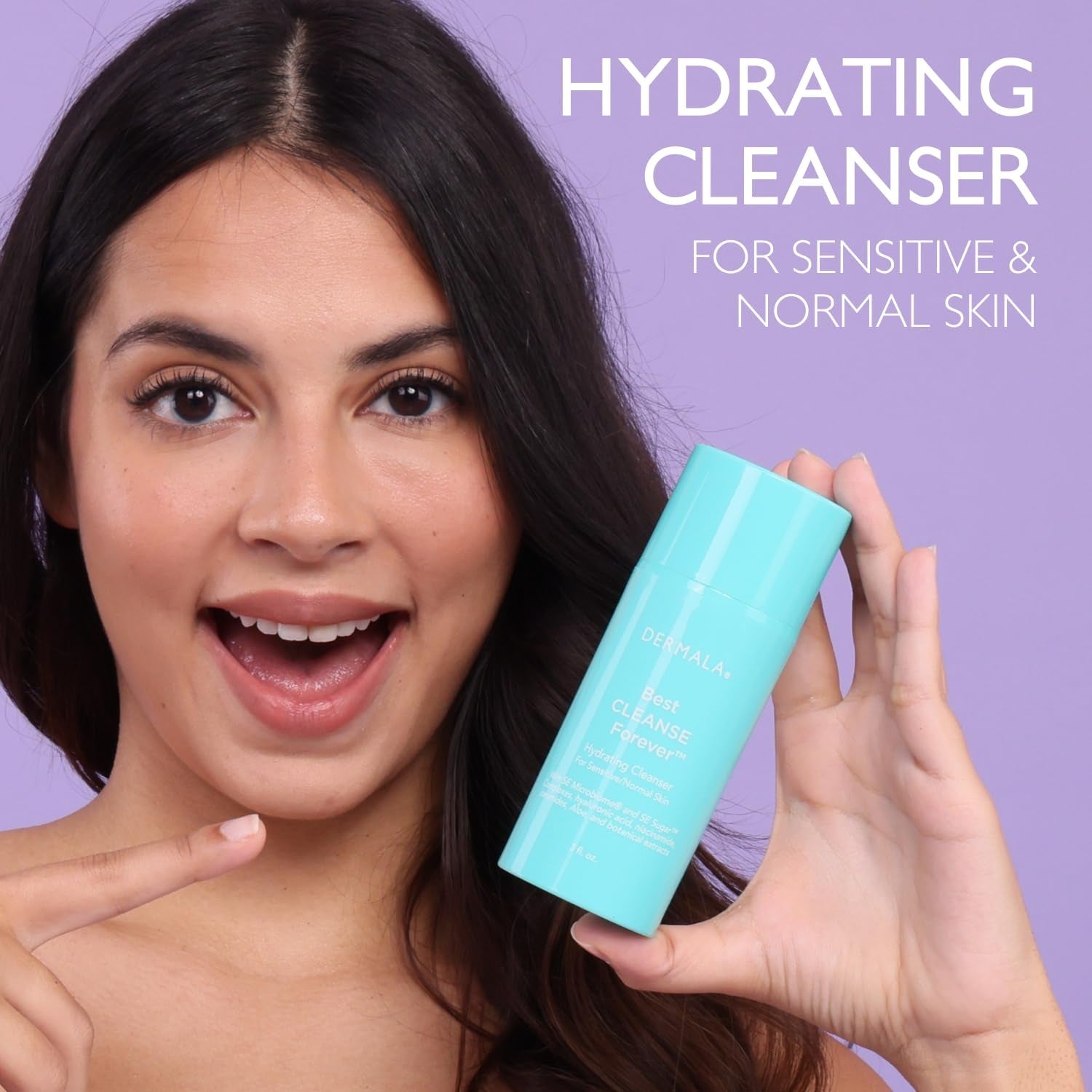 Dermala Best Cleanse Forever Hydrating Cleanser – 89ml | Gentle, Acne-Fighting Face Wash for Clear & Radiant Skin