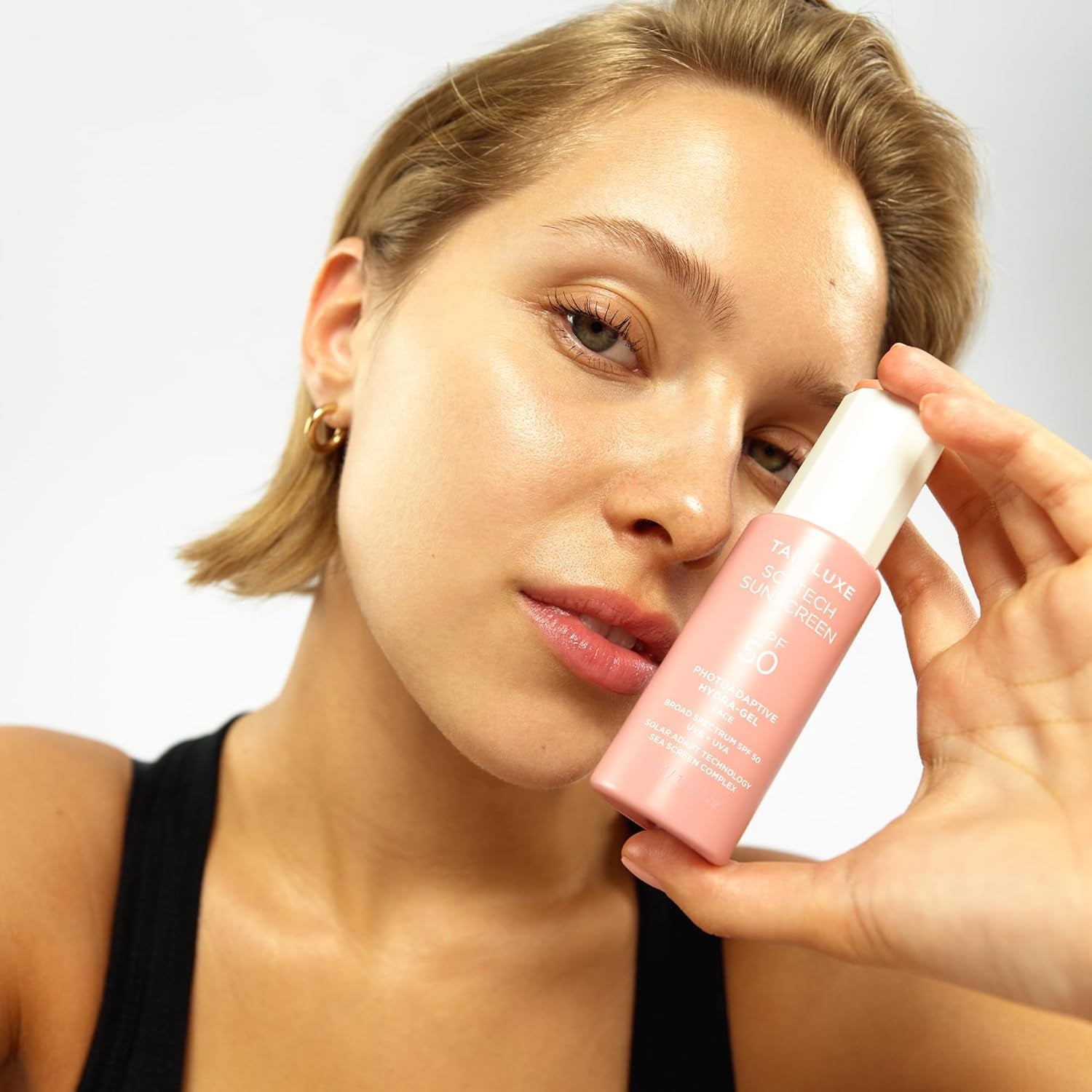 TAN-LUXE Sci-Tech Sunscreen SPF50 Photoadaptive Hydra-Gel – 50ml | High-Performance Invisible Protection & Hydration