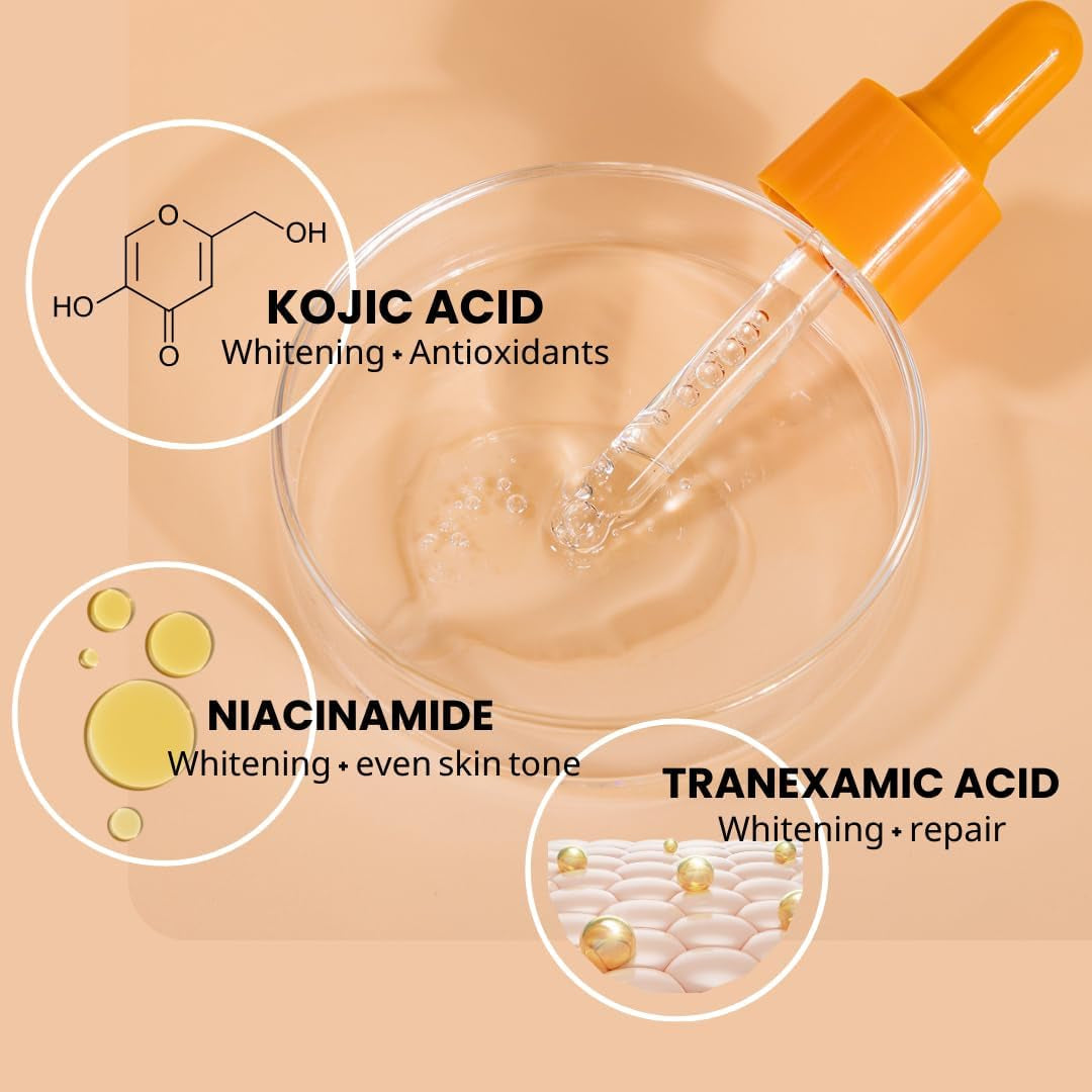 Deewa Kojic Acid Underarm Brightening Serum - 30ml | Fade Dark Spots on Underarms, Knees & Elbows