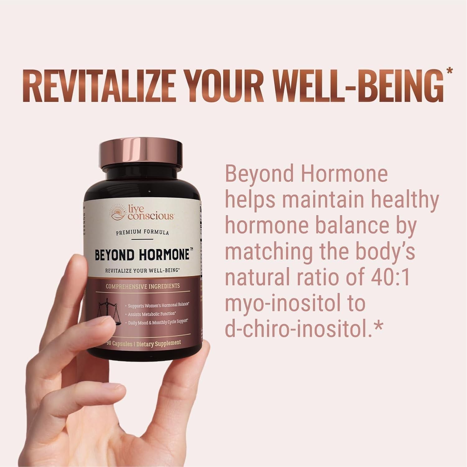 Live Conscious Beyond Hormone  90 Capsules | Natural Hormonal Balance for Women Rediscover your natural balance and vibrant energy.