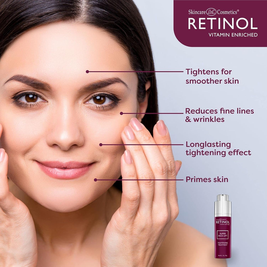 Skincare L&L Cosmetics Retinol Super Face Lift 30g | Instant Firming Treatment for Face, Neck & D¨¦colletage