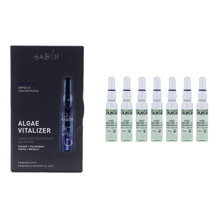 Babor Hydration Ampoule Concentrates Algae Vitalizer 7x2ml | Deep Hydration & Revitalization for Plump, Radiant Skin